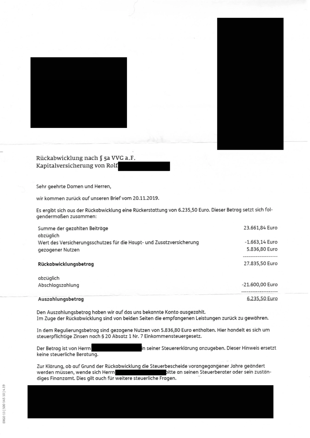 Inflationsschutz